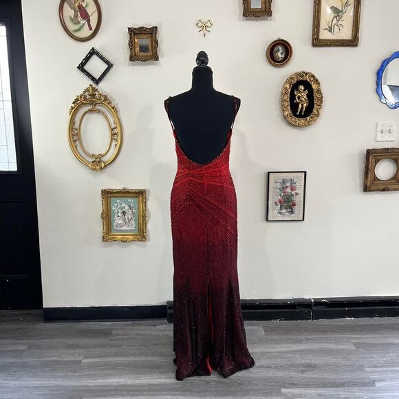 Vintage y2k red ombre beaded - Picture 3 of 8